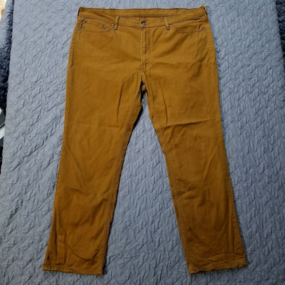 Levis Jeans Mens 46X34 Brown 541 Straight Leg Dark Wash‎ American Denim Casual